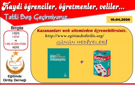10.04.2020 TARİHLİ YARIŞMAMIZ SONUÇLANDI.