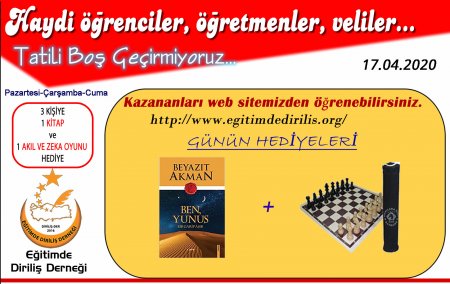 17.04.2020 TARİHLİ YARIŞMAMIZ SONUÇLANDI.
