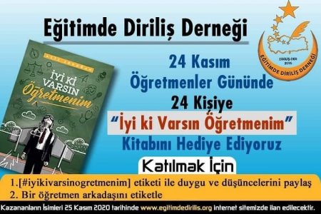 İYİ Kİ VARSIN ÖĞRETMENİM KİTABINI KAZANANLAR BELLİ OLDU.