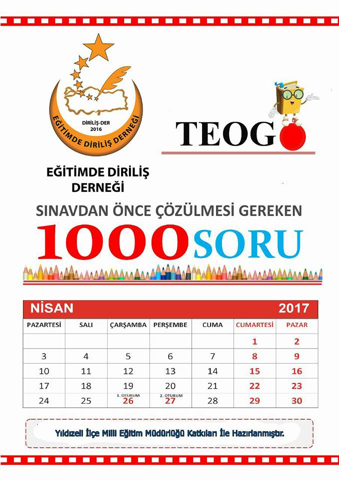 LİSELERE GİRİŞ İÇİN HAZIRLANAN GENÇLERE SORU BANKASI DA